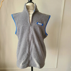 Columbia PFG men's fleece  vest gray sz.M full zip
